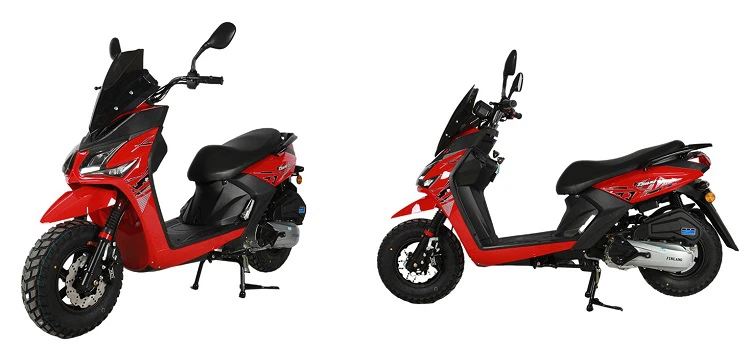 Red 72V 1200W Electric Motorcycle